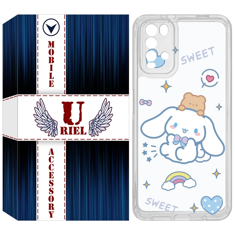 کاور یوریل مدل Clear کد 24 طرح خرگوش بامزه مناسب برای گوشی موبایل شیائومی Redmi 9T / Poco M3