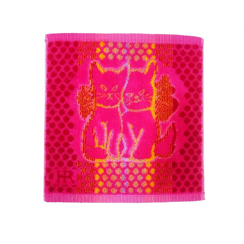 حوله دست و صورت طرح گربه سایز 30x30 سانتی متر