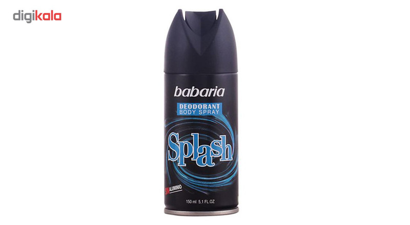 اسپری دئودورانت باباریا مدل Splash حجم 150 میلی لیتر اسپری دئودورانت باباریا مدل Splash حجم 150 میلی لیتر