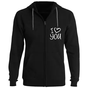 سویشرت دخترانه مدل F25 I LOVE YOU رنگ مشکی
