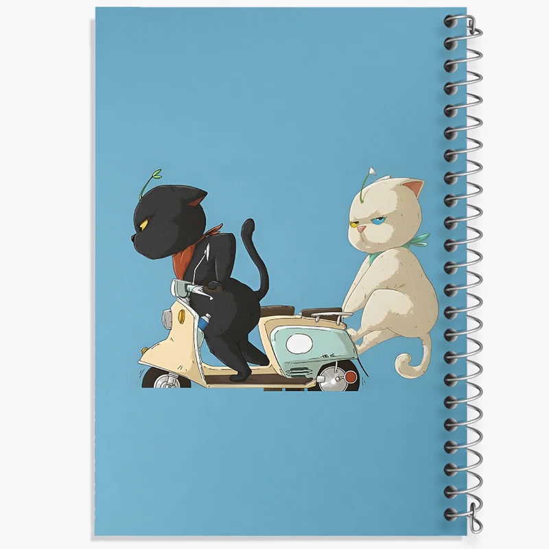 دفتر مشق 100 برگ خندالو طرح گربه های بامزه کد N4010