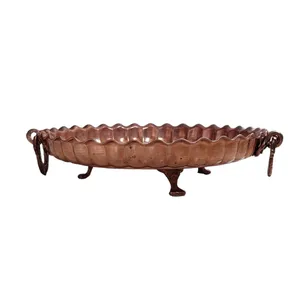 سینی مسی طرح پایه دار کد GR01