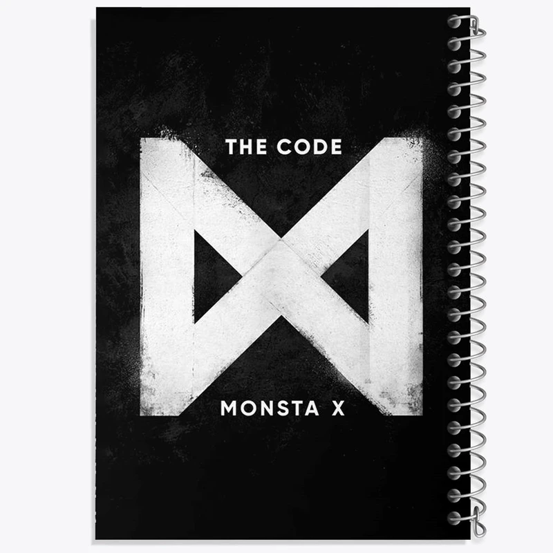 دفتر مشق 50 برگ خندالو مدل گروه مانستا اکس Monsta X کد 21206