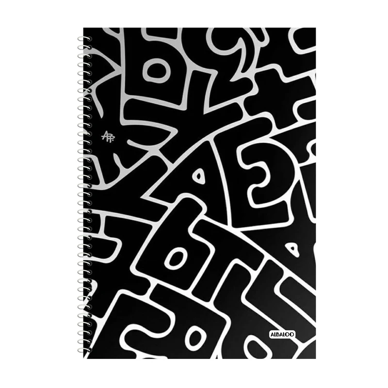 دفتر زبان 100 برگ آلبالو طرح فانتزی کد 2319