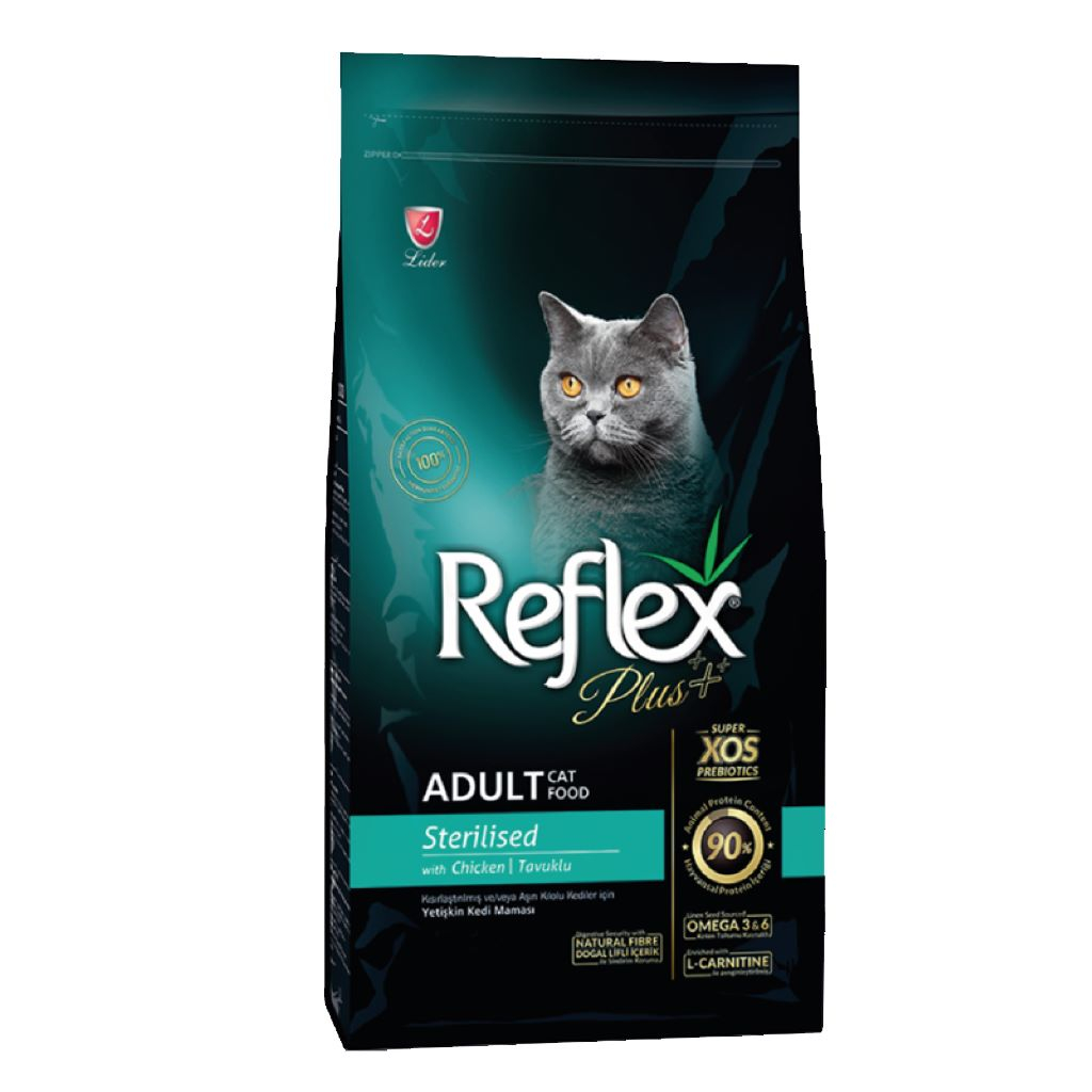 غذای خشک گربه عقیم شده رفلکس مدل طعم مرغ وزن 500 گرم