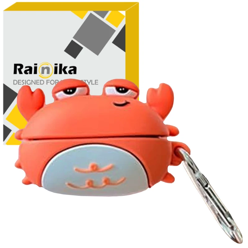  کاور رینیکا مدل Buds Cute Crab مناسب برای کیس هدفون بی سیم سامسونگ Galaxy Buds Live / Buds Pro / buds 2 / buds 2 pro / Fe