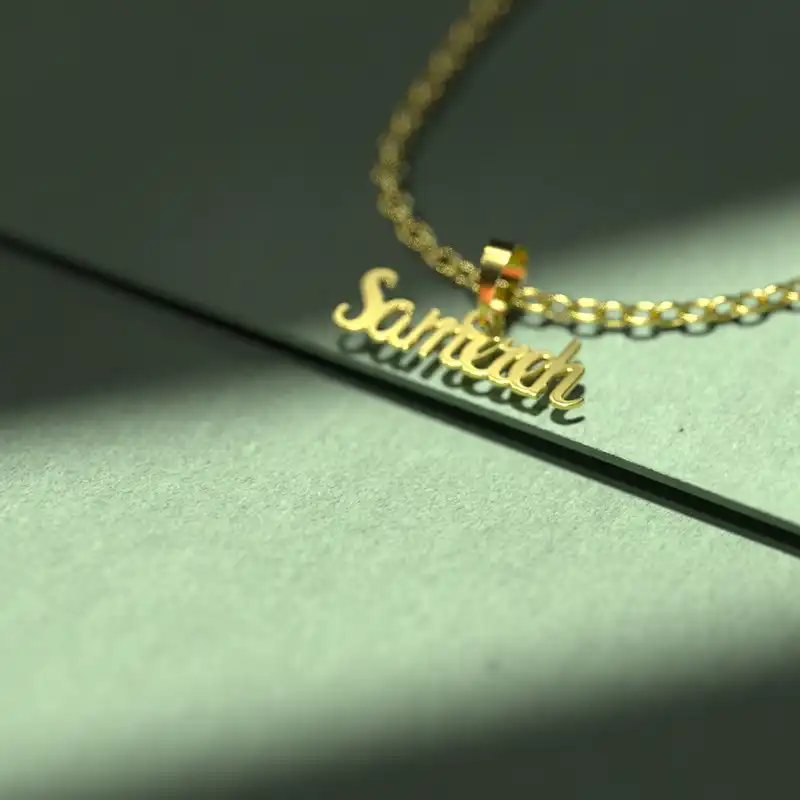 گردنبند طلا 18 عیار زنانه مدوپد مدل samereh