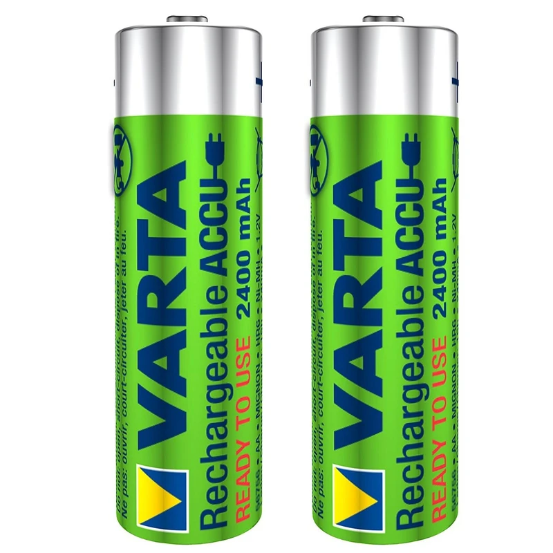 باتری قلمی قابل شارژ وارتا مدل 2400mAh بسته 2 عددی
