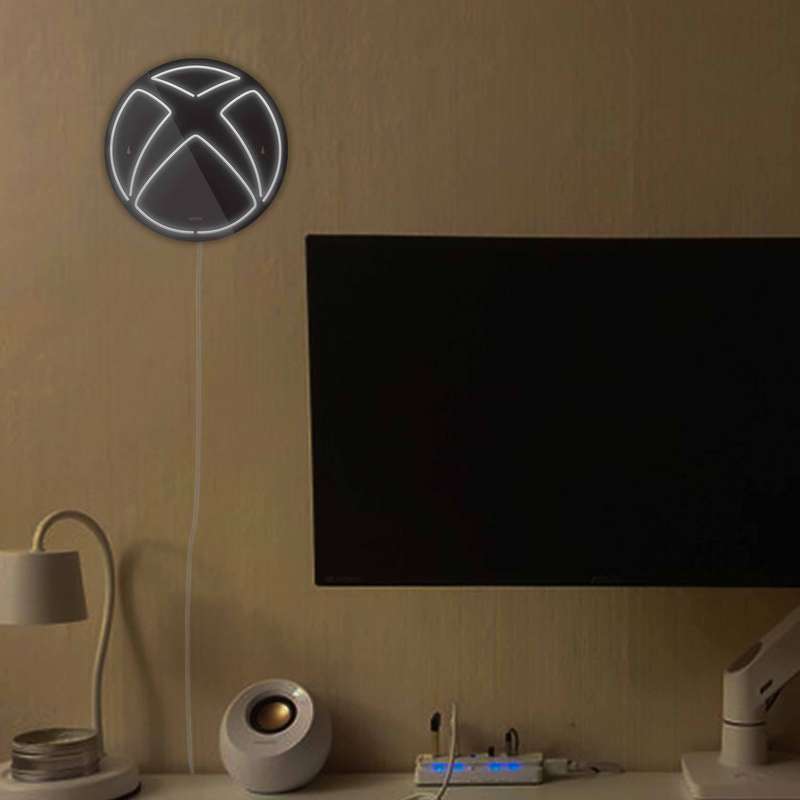 چراغ دیواری نئون دیزاین مدل Xbox-BL_WHT