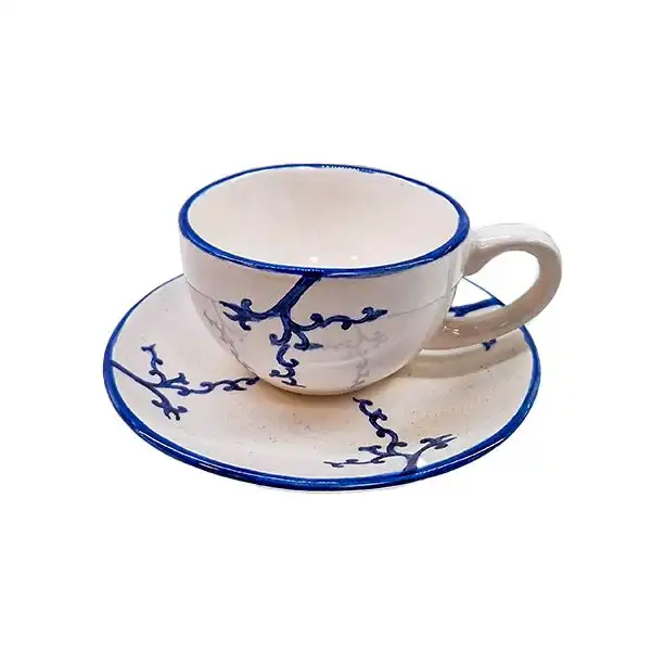 ست فنجان و نعلبکی سرامیکی مدل فانتزی درخت