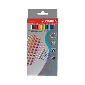 مداد آبرنگی 12 رنگ استابیلو مدل Aquacolor
