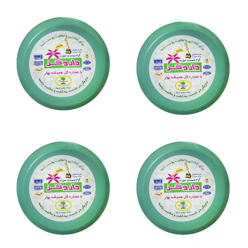 کرم مرطوب کننده داروگر مدل 01 حجم 100 میلی لیتر مجموعه 4 عددی