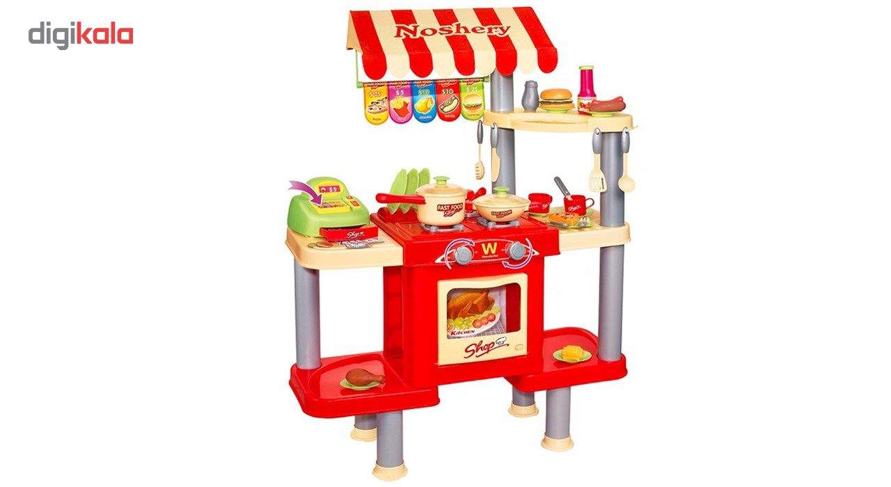 اسباب بازی ژانگ چنگ مدل Fast Food Shop 008-33