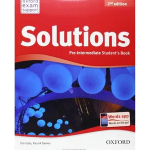 کتاب Solutions Pre Intermediate Book And Workbook اثر تیم فالا - دو جلدی