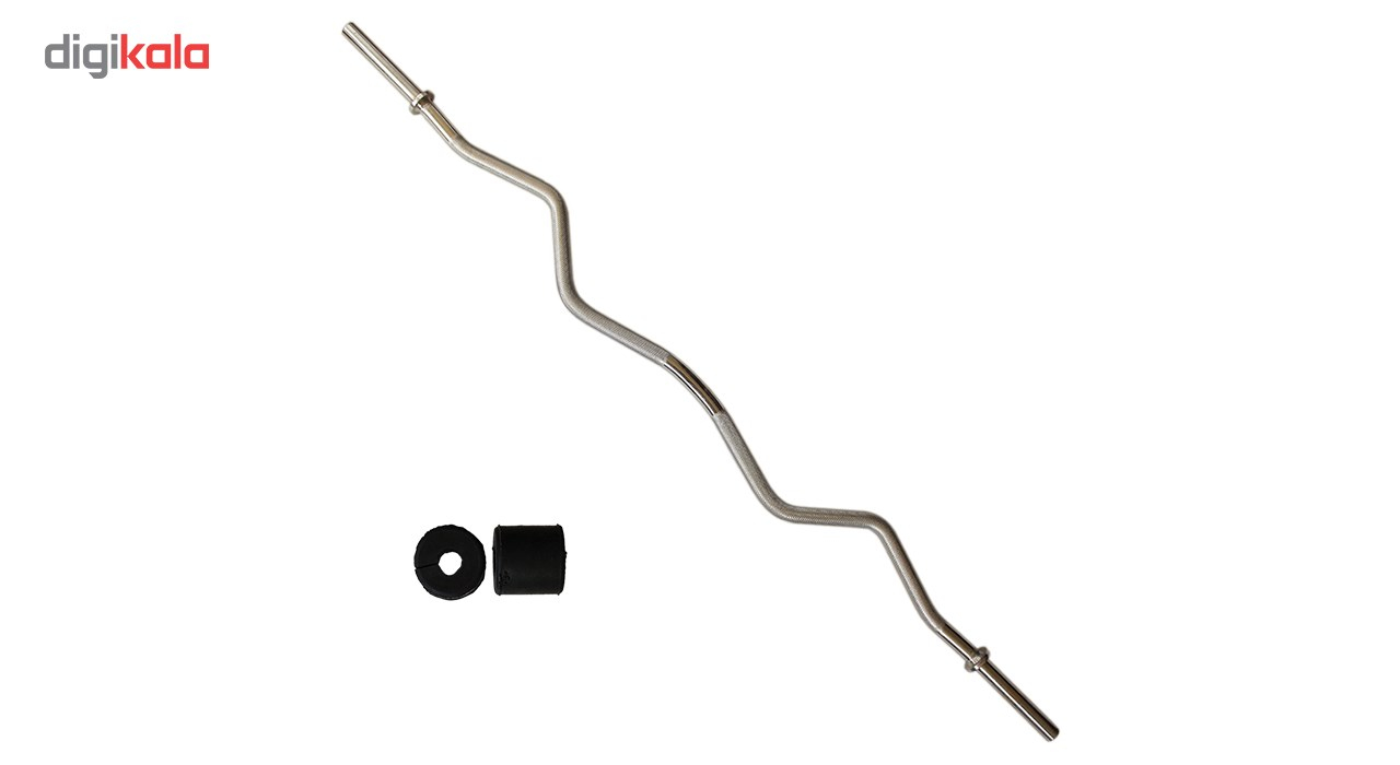 میله هالتر مدل K120 خم سایز 120 سانتی‌متر