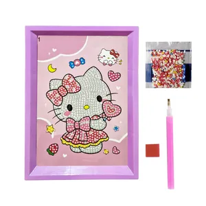 بازی آموزشی مدل ساخت تابلو نقاشی الماسی قاب دار کد 020