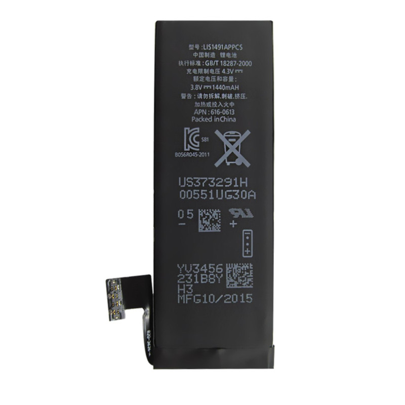 باتری موبایل مدل LIS1491APPCS با ظرفیت 1440mAh مناسب برای گوشی های موبایل آیفون 5
