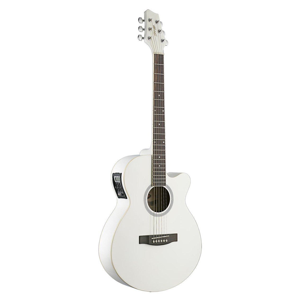 گیتار آکوستیک استگ مدل SW206CETU WH سایز 4/4