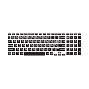 برچسب حروف فارسی کیبورد توییجین و موییجین مدل black 01 مناسب برای لپ تاپ اچ پی  victus 15