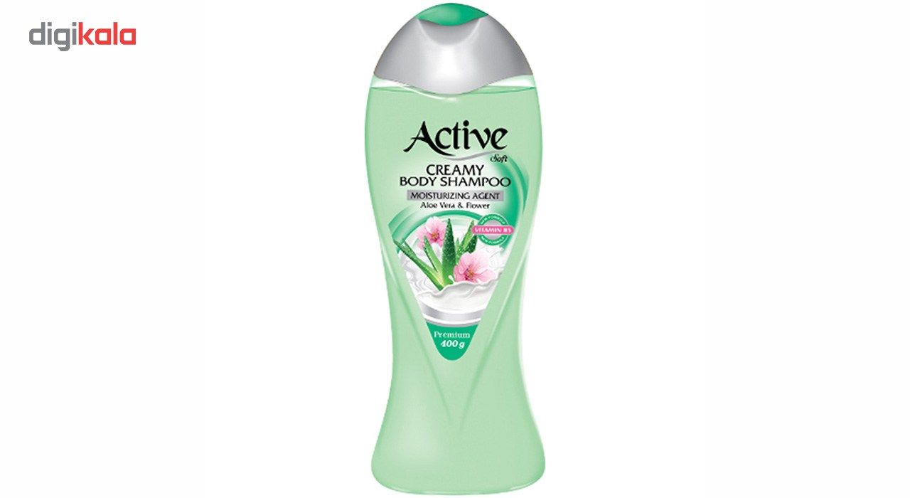 شامپو بدن کرمی اکتیو مدل Aloe Vera مقدار 400 گرم