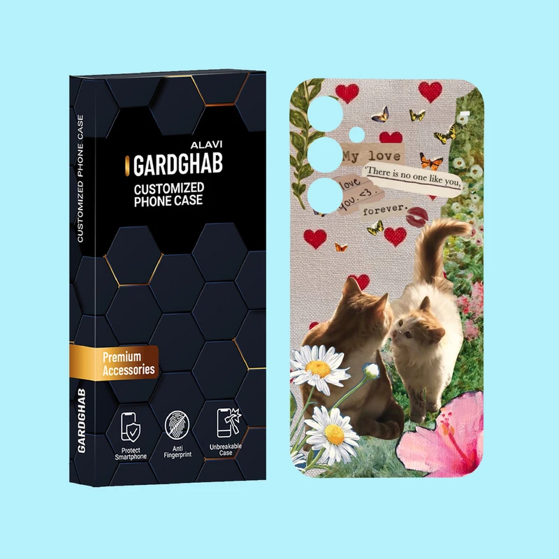 کاور گارد قاب علوی مدل عاشقانه مناسب برای گوشی موبایل سامسونگ Galaxy A55