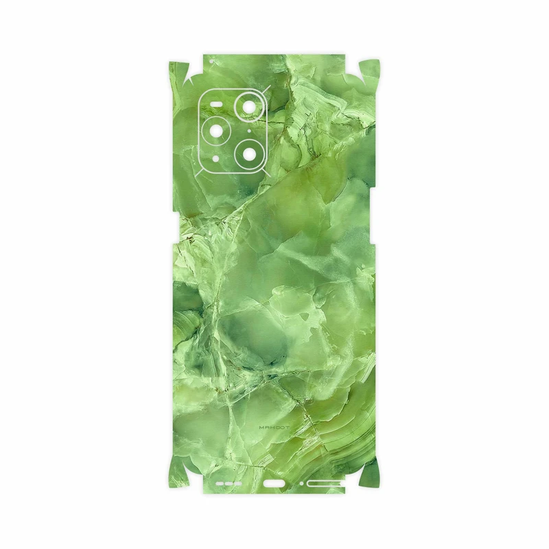 برچسب پوششی ماهوت مدل Green-Crystal-Marble-FullSkin مناسب برای گوشی موبایل اپو Find X3 Pro