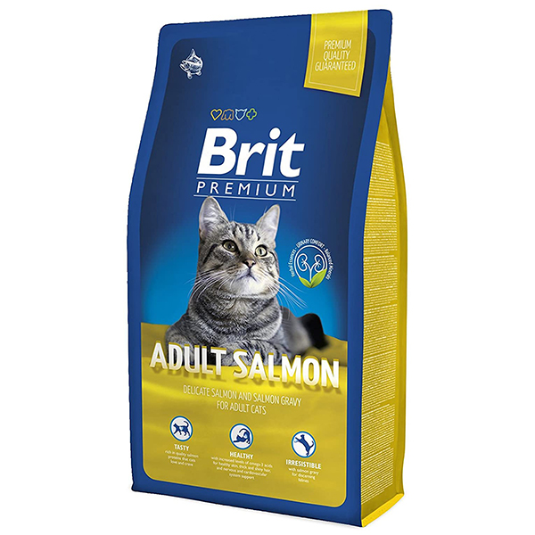 غذای خشک گربه بالغ بریت مدل Salmon وزن 1.5 کیلوگرم