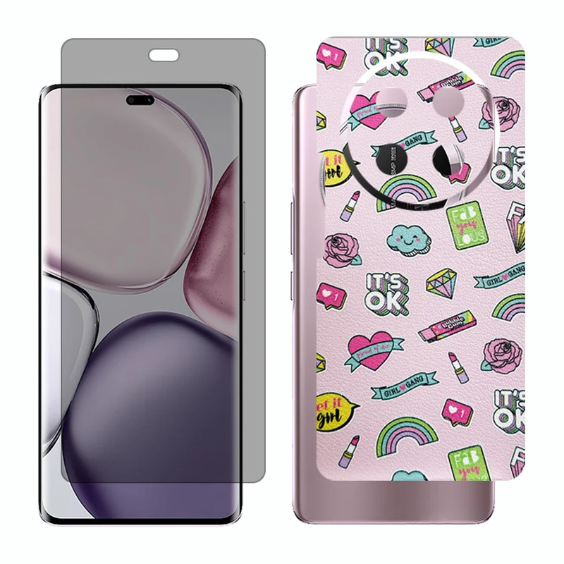 محافظ صفحه نمایش حریم شخصی گلس مدل Together مناسب برای گوشی موبایل آنر X9c به همراه برچسب پوششی