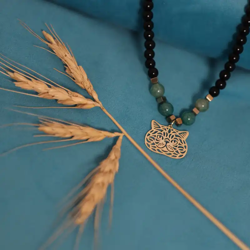 گردنبند طلا 18 عیار زنانه الن نار مدل گربه کد EN10345