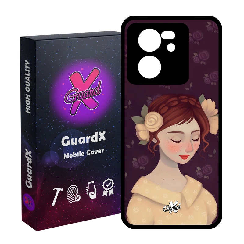 کاور گارد ایکس طرح Girl مدل Glass10325 مناسب برای گوشی موبایل شیائومی 13T/13T Pro/Redmi K60 Ultra