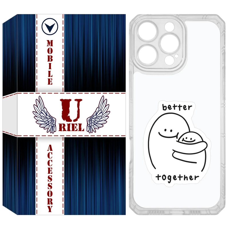 کاور یوریل مدل Clear کد 90 طرح Together مناسب برای گوشی موبایل اپل iPhone 16 Pro Max