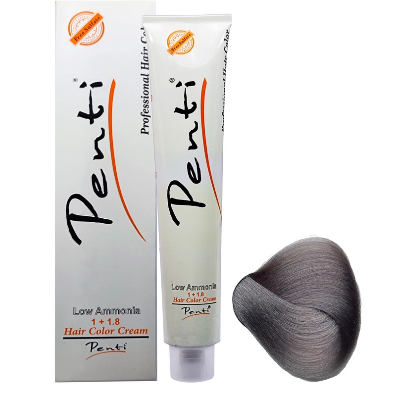 رنگ مو پنتی سری خاکستری شماره A10 حجم 100 میلی لیتر رنگ بلوند خاکستری نقره ای