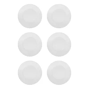 پیش دستی یکبار مصرف میوه خوری ساتین مدل گردگل بسته 6 عددی