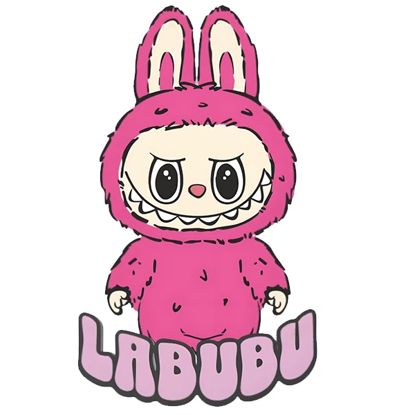 استیکر پارچه و لباس پاد آفرین طرح لبوبو کد 179