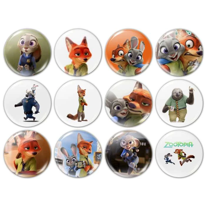 پیکسل طرح زوتوپیا کد 2090 مجموعه 12 عددی