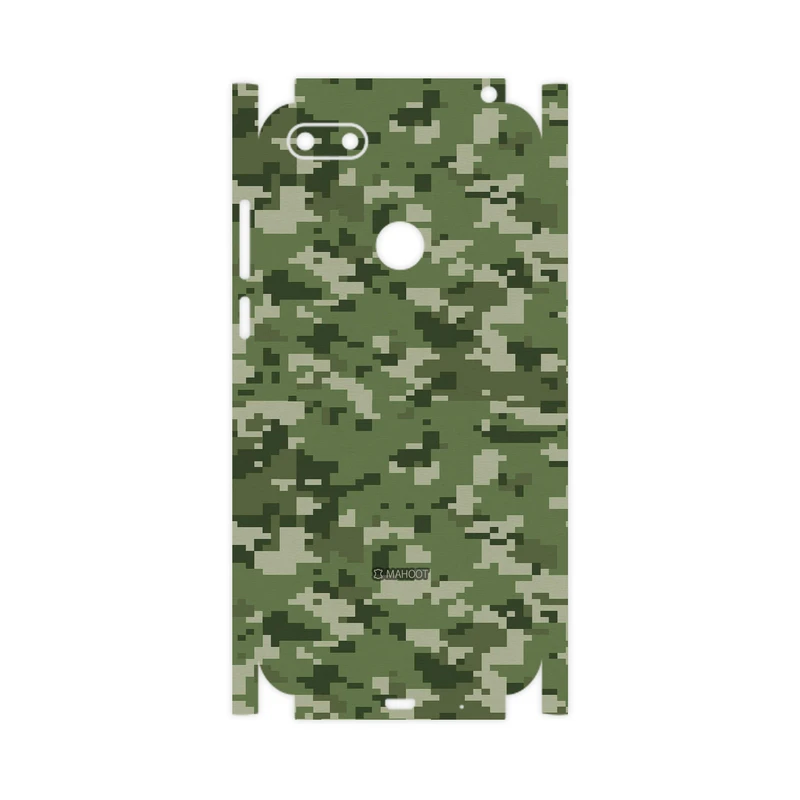 برچسب پوششی ماهوت مدل Army-Green-Pixel-FullSkin مناسب برای گوشی موبایل موتورولا Moto E6 Play