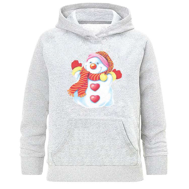 هودی زنانه طرح آدم برفی مدل K668