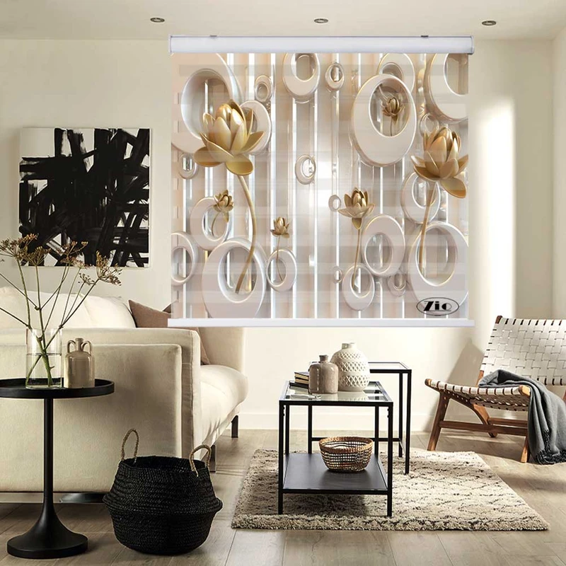 پرده زبرا زیو کد 3D1136 سایز 150x200 سانتی متر