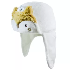 کلاه بافتنی نوزادی تارتن مدل 84020 طرح سنجاب رنگ سفید