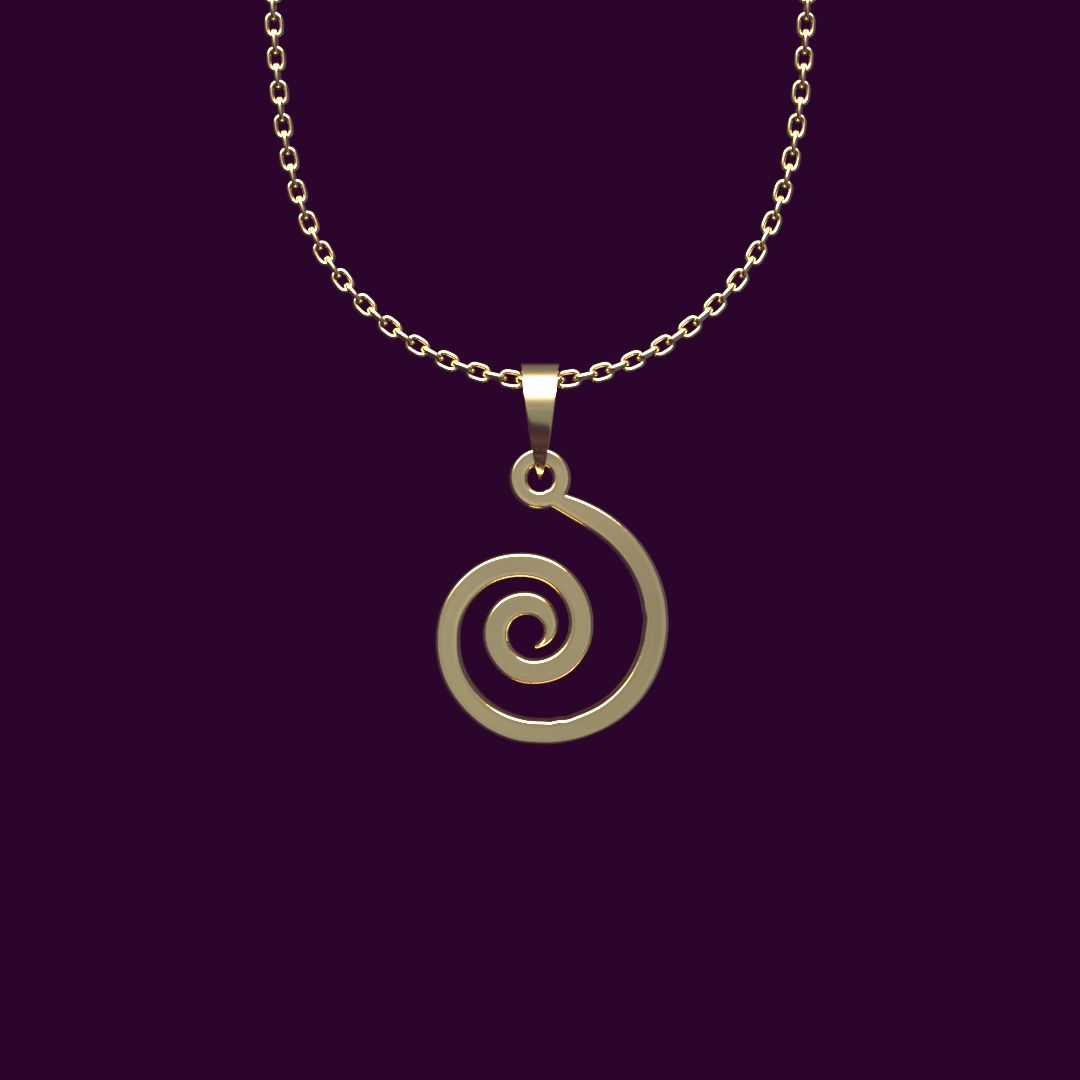 گردنبند طلا 18 عیار زنانه مدوپد مدل هندسی کد NN2-1-1271 -  - 1