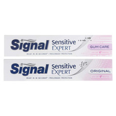 پک خمیر دندان سیگنال سری Sensetive Expert مدل Gum Care و Original