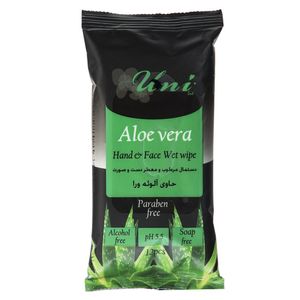 نقد و بررسی دستمال مرطوب یونی لد مدل Aloe Vera بسته 12 عددی توسط خریداران