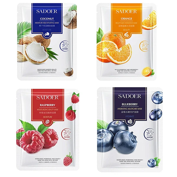 ماسک صورت سادور مدل مرکبات وزن 25 گرم بسته 4 عددی