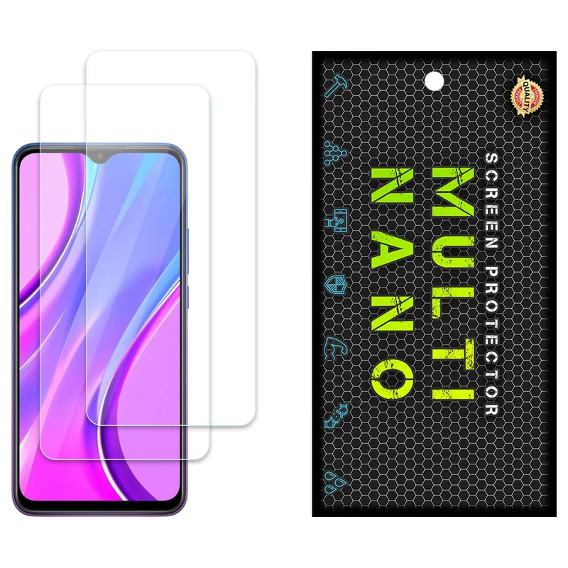 محافظ صفحه نمایش مولتی نانو مدل X-S2N مناسب برای گوشی موبایل شیائومی Redmi 9 Prime بسته دو عددی