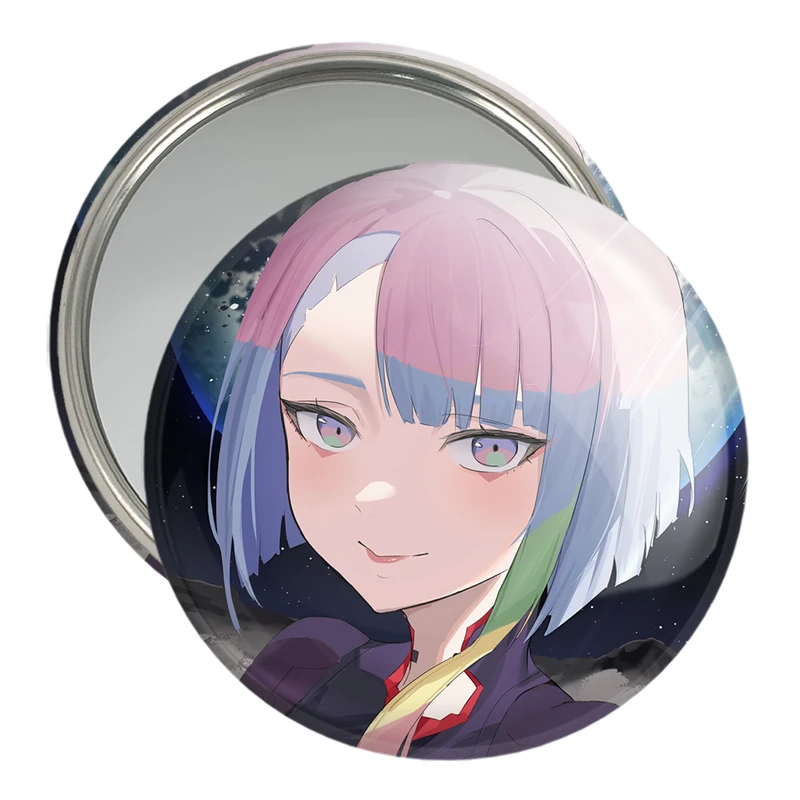 آینه جیبی خندالو مدل لوسی انیمه سایبرپانک کد 23998