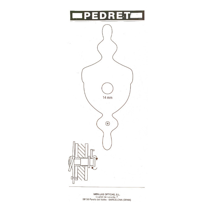 چشمی و درکوب درب پِدرِت مدل AD2-G