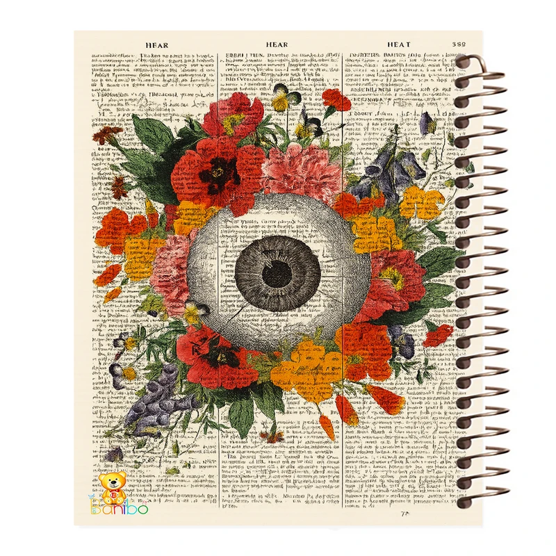 دفتر مشق 100 برگ بانیبو طرح  چشم و گل کد 2767