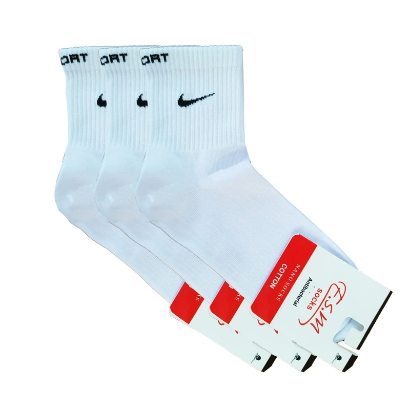 جوراب ورزشی ساق کوتاه مردانه مدل Tik بسته 3 عددی