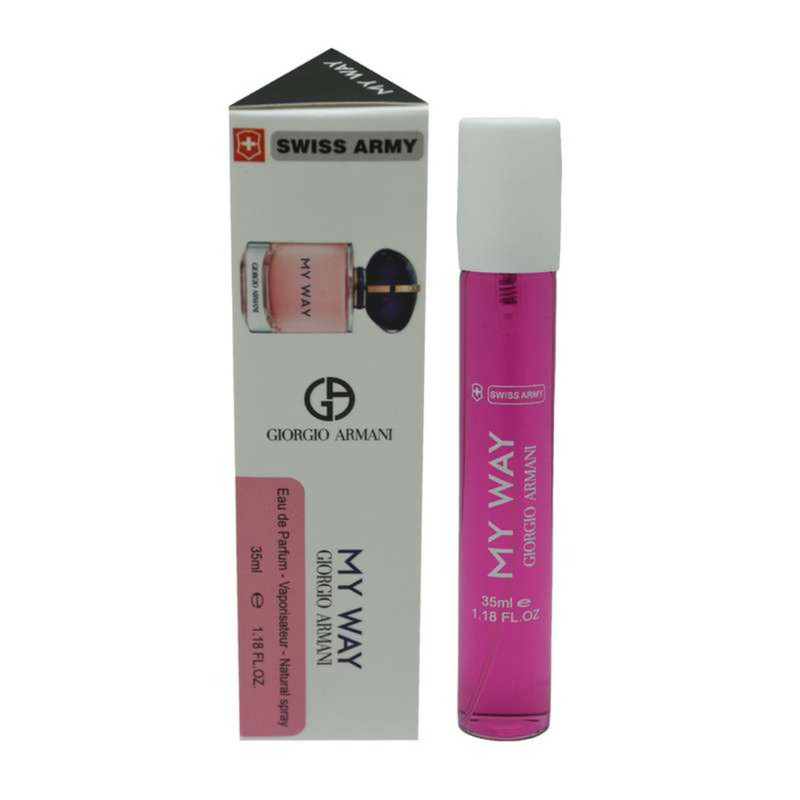 عطر جیبی زنانه سوئیس آرمی مدل MAY WAY  با رایحه شیرین حجم ۳۵ میلی لیتر
