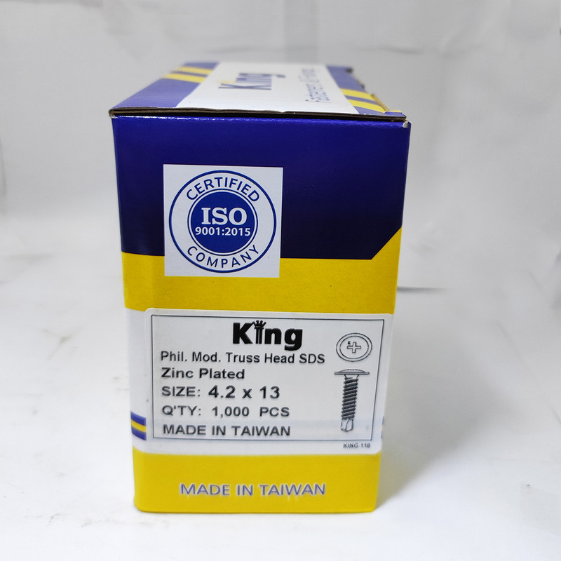 پیچ سرمته کینگ مدل 16 بسته 1000 عددی